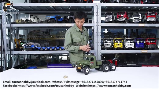 1/12 scale HC10 crawler equipped with a full-metal two-speed gearbox, a metal drive shaft, and a full-time six-wheel drive layout, it can handle all kinds of terrain with ease. | Toucanhobby
