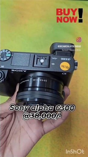 Sony Alpha 6300 Mirrorless Camera with 16-50mm OSS Lens – 24.2MP 4K APS-C Compact Camera.....#reels
