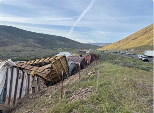 All lanes on Interstate 80 reopen after non-passenger train derailment