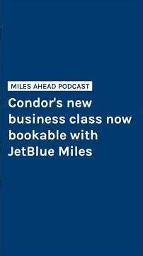 Condor's New Business Class Now Bookable with JetBlue Miles
