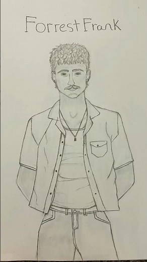 #forrestfrank #music #yourwaysbetter Forrest Frank drawing I drew what do yall think 😆😁 @hiforrest