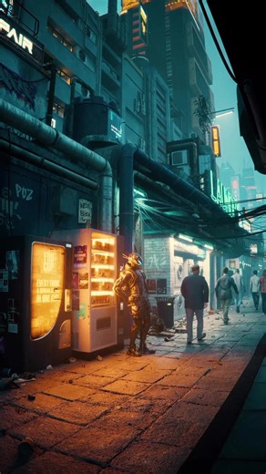 35 reactions | Taking a ten minute break from running the coin-operated laundromat in the cyberpunk city. Animation by nagafujiriku with our Cyber District Kit. | KitBash3D | Facebook