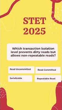 dbms k ye questions solve kiye ??#stet #computersciencequiz #bpsctre4