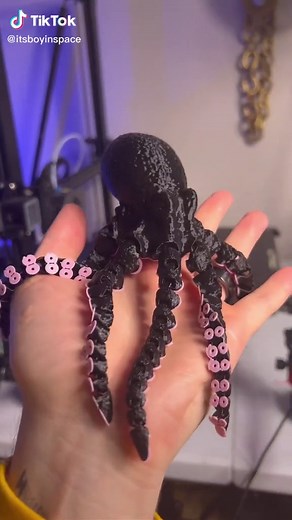 3D Printed Octopus Toy - Octopus 2.0 Completed
