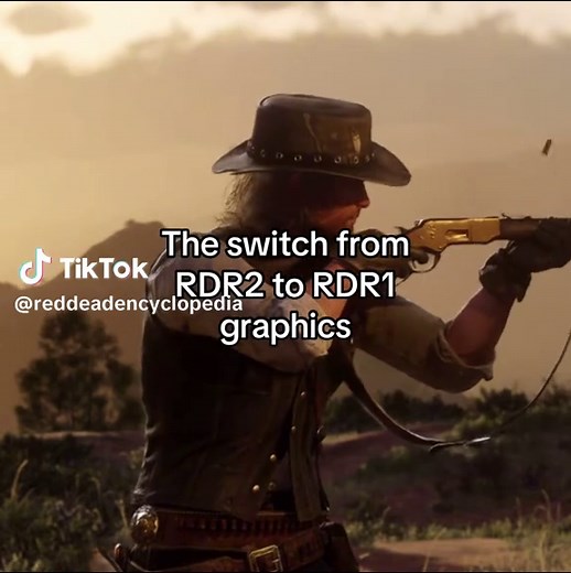 Edit: I’m not hating on RDR1, I love it just as much as RDR2. And I think the graphics add to the game. I just find the switch in graphics funny. I know they weren’t bad during the time of the games release. This audio is how I felt since I played RDR1 first #reddeadredemption #reddeadredemption2
