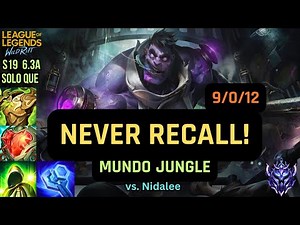 NEVER RECALL MUNDO – Full Build Without Leaving the Map 💊 | Wild Rift