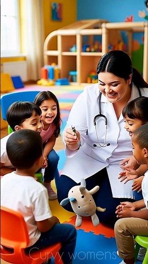 Doctor Teaching Kids About Health | Cute Classroom Moment 👩‍⚕️❤️#shorts