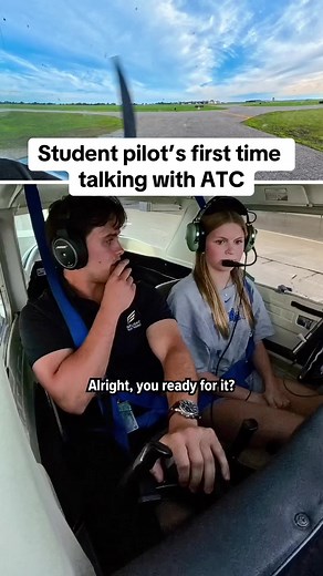First Flight Radio Call: Student Pilot's Success