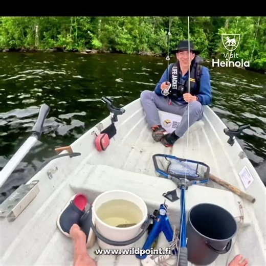 Austrian Tourist Catches a Huge Finnish Perch! 🎣🇦🇹 #shorts