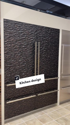Modern Kitchen Design with Panel-Ready Fridge