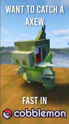 How to Find Axew FAST in Cobblemon! #cobblemon #minecraft #pokemon