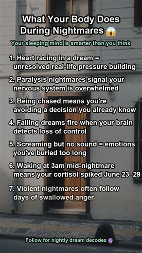 What Your Body Actually Does During Nightmares 😱