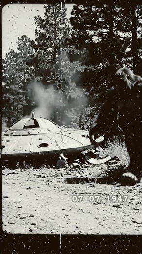 RECOVERED CRASH FOOTAGE! Bigfoot Uninjured in 1947 Roswell UFO Disaster!! #bigfoot #roswell #ufo