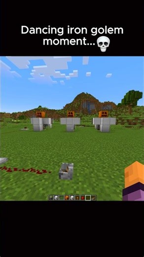 Easiest way to make dancing iron golem 🥶 || #shorts