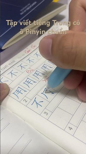 Tập viết tiếng Trung có ô Pinyin chuẩn #tapviettiengtrung