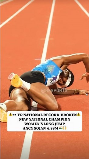 Ancy sojan breaks anju bobby george’s 22-year old national record in women long jump🚀6.88m❤️‍🔥🚀