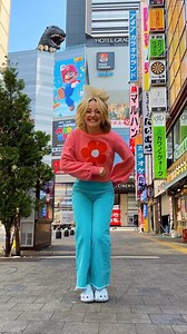 Godzilla got hangry 😅 #tokyo #japan #godzilla #bumblebeedance #dance #happykelli | HappyKelli