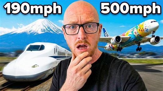 I raced a bullet train and a plane! 🚄✈️