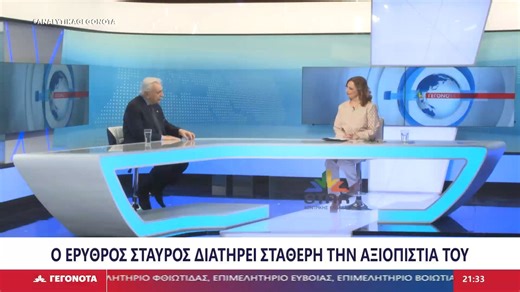 Ο πρόεδρος του Ελληνικού Ερυθρού Σταυρού, Αντώνης Αυγερινός στο STAR