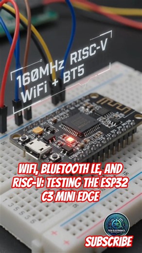 ESP32 C3 Mini Edge Development Board, 160MHz RISC-V Processor, WiFi and Bluetooth #arduinoproject