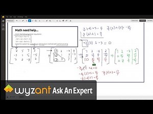 Solve a system of 3 linear equations(3 unknowns) using Gauss elimination and partial pivot.
