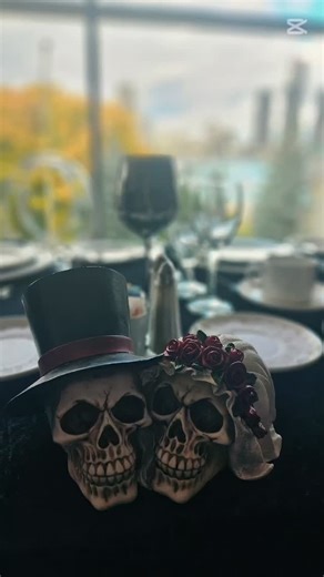 Adriana & Kyle's Halloween wedding was pure magic- moody, romantic, and filled with the kind of love that turns an "ordinary" moment into something truly extraordinary! Decor @exclusivedecorbydiane DJ/Dancefloor/Photobooth @goldlineentertainment Coffee Cart @gennarocoffeeco | St. Clair College Centre for the Arts
