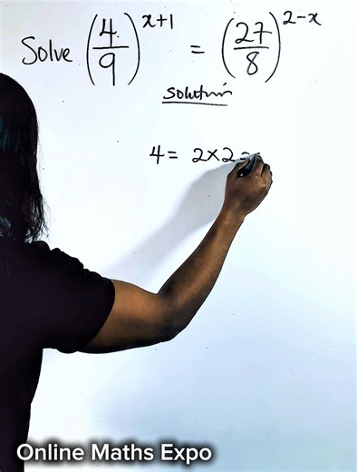 132K views · 2.5K reactions | Worked example on Indices (Exponents) #maths #mathviral #viralmaths #viralfypシforyoupage #viralfacebookvideo #algebra #mathskills | Online Maths Expo | Facebook