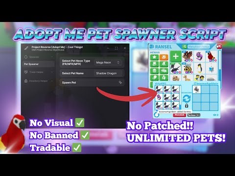 TRADABLE ADOPT ME PET SPAWNER SCRIPT‼️ | Adopt Me Pet Spawner