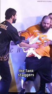 'Frank the Tank' almost falls over!