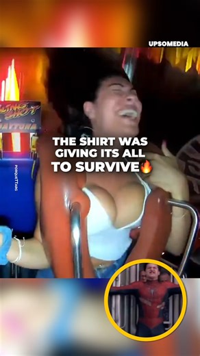273K views · 1K reactions | This girl was having fun on the roller coaster, but she didn't realize her shirt was f!ghting for dear life. | Positive | Facebook