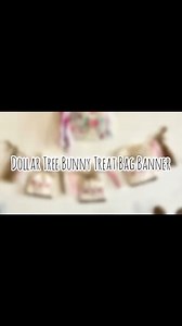 *CUTE VID ALERT* Decorate your mantle or bookcase for Easter and Spring with this adorbs banner! Spread the bunnies!! 🩷🐰 #dollartreediy #easterdecor #springdecor #bunnies | Manda Panda Projects