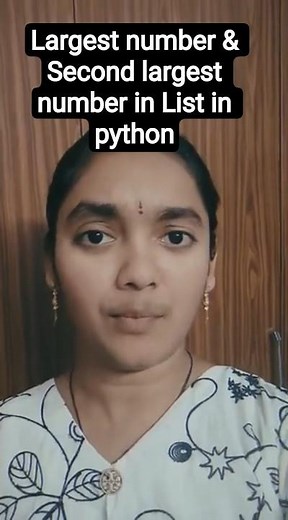LOGIC Building - Largest & Second Largest Numbers in List in Python programming#coding #shorts