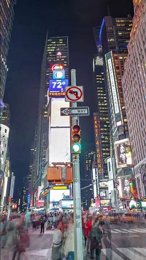 Times Square NYC Lights 🌃🇺🇸 | Famous New York City Landmark & Travel Hotspot