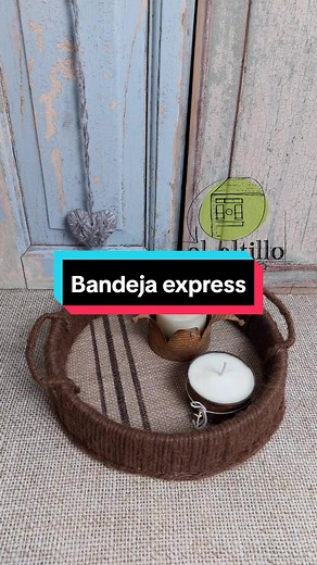 Cómo hacer una bandeja con materiales reciclados