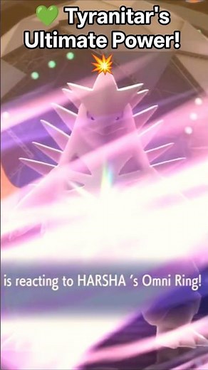 💥 Mega Tyranitar is an unstoppable force! Watch this epic Mega Evolution #Pokemon🔥😱
