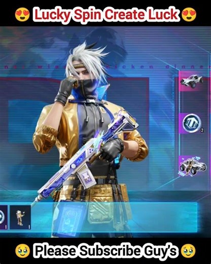 Lucky Spin Create Luck 😍 Lucky Spin Opening #bgmi #bgmishorts #shorts