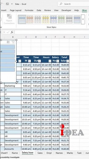 🚀 Interactive Way to Filter Data in Excel Using Slicer | Easy & Quick Tutorial