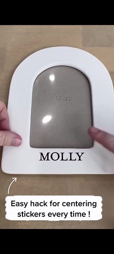 Crafting Tips: Easy Hack for Perfectly Centering Stickers Every Time!