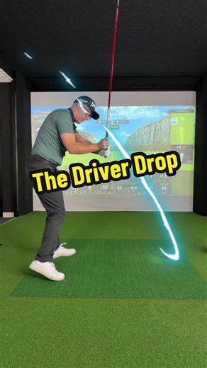 How to start the driver downswing. Use my simple driver drop move to improve your golf swing. #golfswing #drivertips