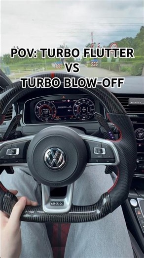 Which turbosound do you prefer? Blow-off or Flutter⬇️ #povdrive #turbosound #turboflutter #golf