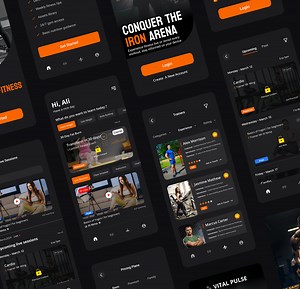 Gym Mobile Application ui ux design - Jahangir Hussain