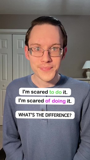 What’s the difference between being scared TO DO something and being scared OF DOING something in English? You may think that these two phrases always mean the exact same thing and can be used in any situation, but this isn’t necessarily the case. Yes, it’s true that native speakers often use them interchangeably, but in today’s video, I explain how to pick the better option for the specific situation that you’d like to use “scared” in. I hope you find it helpful, interesting, or both! Take note