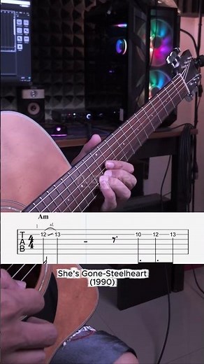 She's Gone - Steelheart | Guitar Tutorial With Tab #shesgone #steelheart #guitarlesson #acoustic