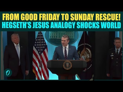 ‘F-15E PILOT HID IN THE CAVE LIKE JESUS’: Hegseth’s CONTROVERSIAL Comparison ANGERS U.S| US Iran War