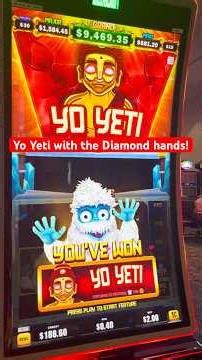 Yo Yeti started off strong with the diamonds on this bonus round!#slots #casino #explore #fyp