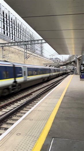 Eurostar Class 373 “e300” passes Stratford International at high speed