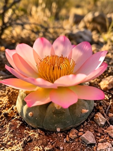 Timelapse of Peyote Flower Blooming
