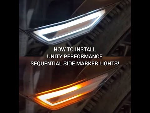 Real-time Install! Unity Performance Sequential Smoked with White + Amber signal Side Marker Lights!