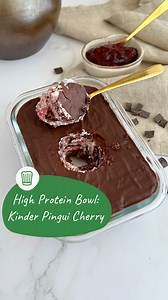 601K views · 1.6K reactions | High Protein Kinder Pingui Cherry Bowl...