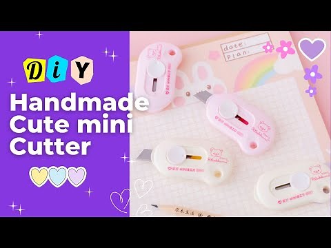 How to make mini paper cutter at your home _ DIY mini cutter _ Cute mini cutter